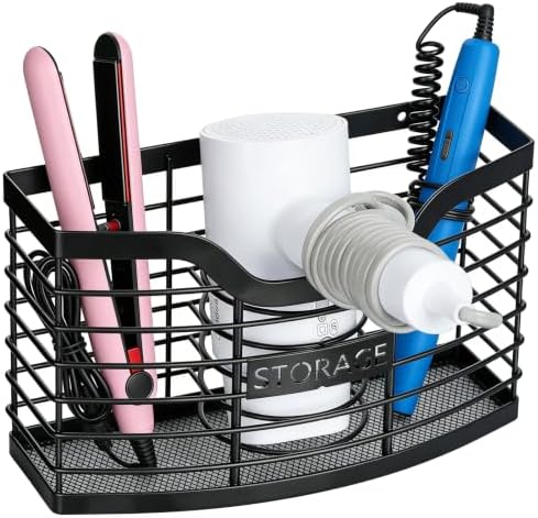 Hair Tool Organizer, Hair Dryer Holder for Bathroom Vanity Counter Cabinet by KIMERSE