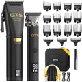 Hair Clippers for Men Professional, Cordless Clippers for Hair Cutting, Mens Hair Clippers and Trimmer Kit for Barber with LED Display 15 Guide Combs by GTSPRO