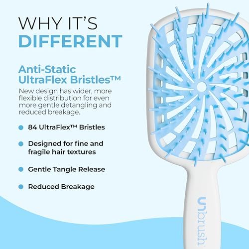 FHI Heat UNbrush Plus Ultra-Light Detangling Brush for Fine & Fragile Hair - Image 3