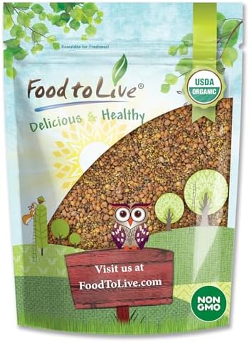 Food to Live Organic Spicy Mix of Sprouting Seeds, 3 Pounds — Non-GMO Broccoli, Radish, Alfalfa, Raw, Rich Germination Rate, Non-Irradiated, Pure, Kosher, Vegan Superfood, Bulk, Rich in Sulforaphane by FoodtoLive