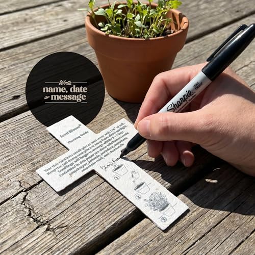 50 Plantable Tree Cross Wildflower Seed Paper Favors - Image 4