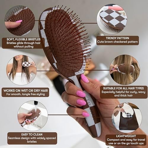 FRAMAR Hair Brush Detangler, Wet Hair Brushes For Women, Womens Hair Brush - Image 2
