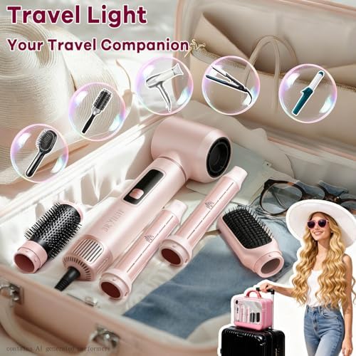 Dryhsip 5 in 1 Hair Styler & Wrap Air Curler, Low-Speed Hair Tools - Image 5