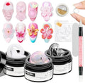 3d Sculpting Gel for Nail Art, Non-Stick Hand Solid Builder Gel by SUPWEE