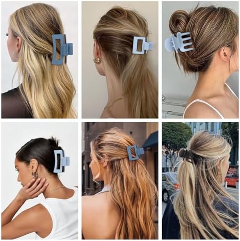 SMKSL 12 Pcs Hair Claw Clips for Women & Girls 3 Styles Hair Accessories - Image 6