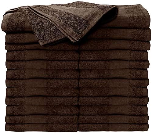 ForPro Premium Bleach Tough Salon Towels, 24ct, Chocolate, 27" L x 16" W by ForProProfessionalCollection