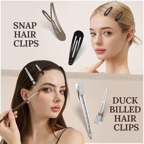 Teenitor 163psc Hair Accessories Kit, Bobby Pins Hair Pins Hair Net Hair Clips and Hair Ties Hair Bands, Hair Kit for Dances Ballet Competition with Hair Accessories Organizer - Image 5