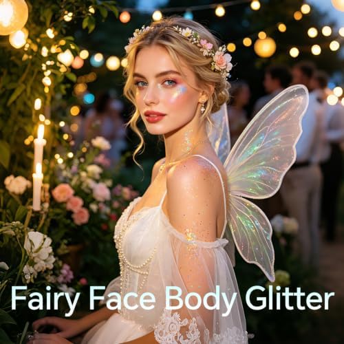 AROIC 6Pcs Body Glitter Stick, Sparkly Mermaid Face Glitter Makeup for Kids - Image 4