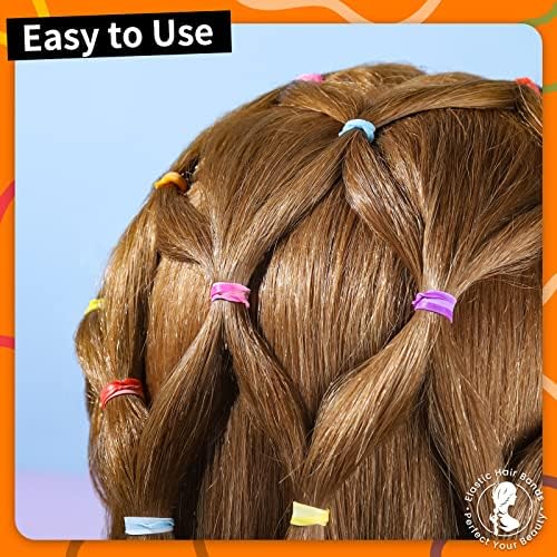 Teenitor Hair Elastics, 2000pcs Hair Rubber Bands, Clear,Black,Brown - Image 4