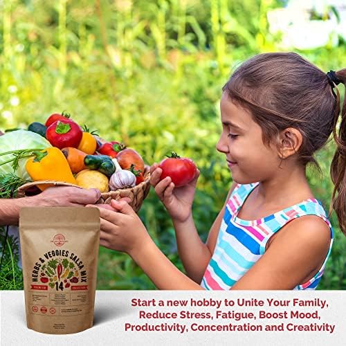 14 Herb, Tomato & Chili Pepper Gardening Seeds Salsa Variety Pack for Outdoors & Indoor Garden 5180+ Non-GMO Heirloom Seeds Cilantro, Basil, Oregano, Parsley, Onion, Pepper Tomato Seed - Image 7
