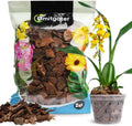 Orchid Bark 2qt, Natural Pine Bark Mulch for Plants, Great for Orchids, Succulents, Cactus, Bonsai, Ideal for Houseplant Mulch by Omitgoter
