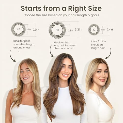 AIMIKE Round Hair Brush, Nano Thermal Ceramic & Ionic Tech, 2.1 Inch Barrel with Boar Bristles for Enhanced Texture, Golden, Hair Drying, Styling, Curling and Shine + 4 Free Clips - Image 2