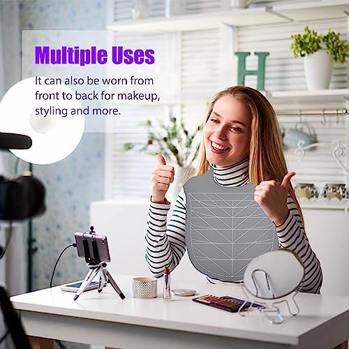Hair Dye Collar, Salon Hairdressing Hair Cutting Collar, Styling and Hair Cutting Aids, Waterproof Silicone Neck Guard, Perfect for Home and Professional Hair Coloring (Gray) - Image 4