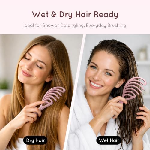 Ecoed Detangling Brush, Vented Upgraded Anti-Static Detangler Hair Brush - Image 6