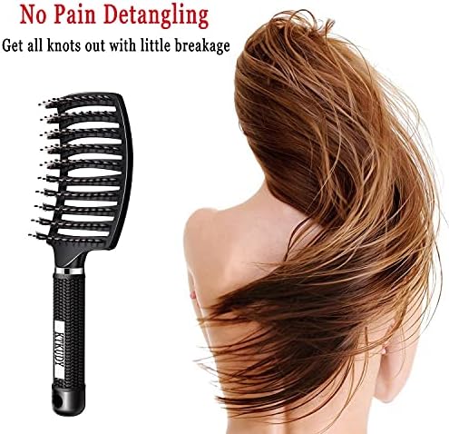 2 Pack Detangling Brushes for Women & Kids, Wet & Dry Hair, All Hair Types - Image 4