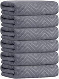 JML Microfiber Bath Towels Set, Grey, 30" x 60", 6 Pack by JML