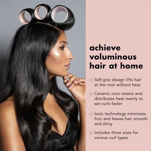 The Hair Edit Ceramic Core Hair Rollers for Salon-Quality Volume, 9-Pack - Image 3
