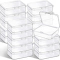 Jetec 18 Pieces Small Clear Plastic Storage Box, 2.9 x 2.9 x 1 Inch by Jetec