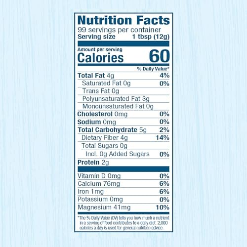 Carrington Farms Organic Whole Chia Seeds 42 oz - USDA Organic, Non-GMO Black Chia Seeds | Plant-Based Omega-3 & Fiber | Vegan Egg Substitute for Baking | Smoothies, Chia Pudding & Overnight Oats - Image 6