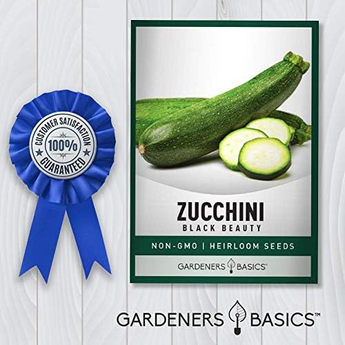 Gardeners Basics, Zucchini Seeds for Planting - Black Beauty Green Heirloom, Non-GMO Vegetable Summer Squash Variety- 3 Grams Seeds Great for Summer Garden - Image 6