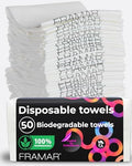 FRAMAR Biodegradable Salon Towels for Hair Stylist, Hair Towels for Women by FRAMAR