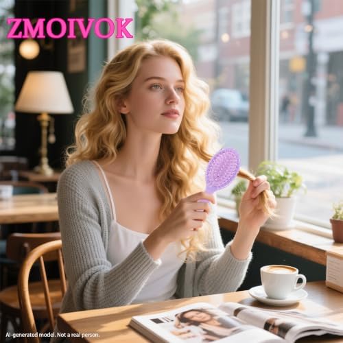 12 pcs Mini Hair Brush,Travel Detangling Brush - Image 6