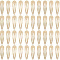 40 Counts Metal Snap Hair Clips, 2 Inch Hair Barrettes for Women Taupe by PIDOUDOU