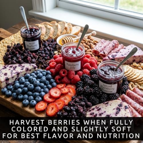 6 Pack Berry Grower Live Plants Bundle – 2 Blueberry, 2 Raspberry & 2 BlackBerry Bushes – Fruit Plants for Outdoor Garden or Containers – Easy to Grow Edible Berry Starter Kit - Image 4