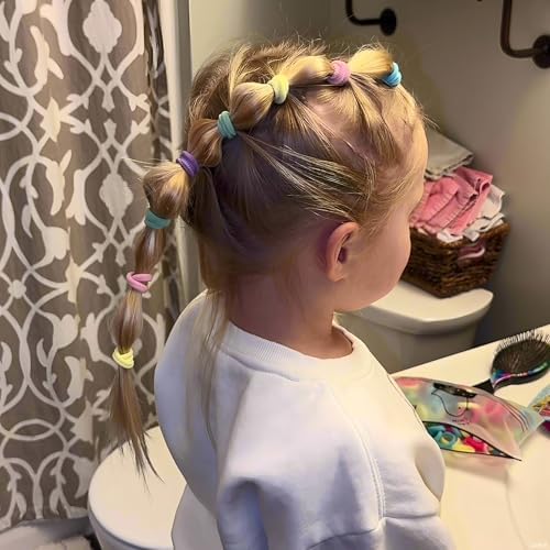 200 Pack Hair Ties BEoffer Baby Toddlers Girls Elastics Hair Band No Damage - Image 3