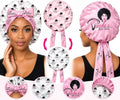 Venide's Reversible Satin Bonnet for Women - Adjustable Tie Strap Sleep Cap for Curly & Natural Hair by Unknown
