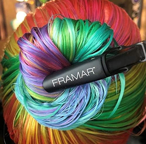 Framar Gator Grips Black Styling Hair Clips, Rubberized – 4 Pack - Image 6