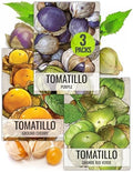 Seed Needs Tomatillo Seeds for Planting Variety Pack - Heirloom, Non-GMO & Untreated - Grow an Outdoor Vegetable Garden (3 Packs) by SeedNeeds