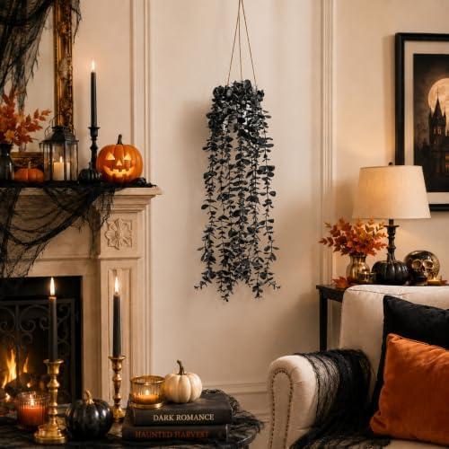 Der Rose Fake Hanging Gothic Plants for Halloween Party Decorations - Image 4