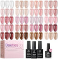 Beetles Soft Tint Nude Gel Nail Polish Set, 20 Colors Jelly Gel Polish Kit by beetlesGelPolish