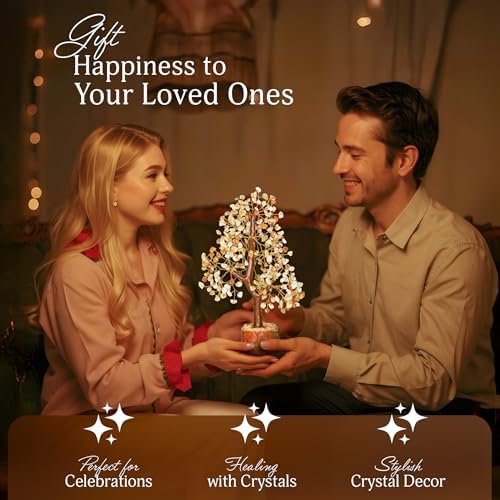 YATSKIA Citrine Tree of Life, Unique Gifts for Women, Mom & Family, Handmade Crystal Money Tree, Living Room, Bedroom & Office Decor, Birthday Gifts - Image 5