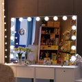 BEAUTME Large Vanity Mirror with Lights, 35.9''x24.3'' White, Touch Control by BEAUTMEDirect