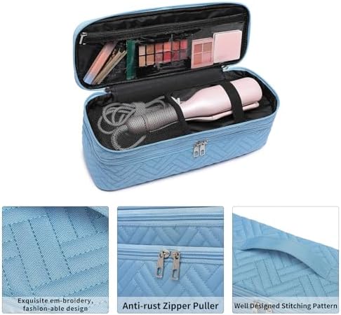 Double-Layer Carrying Case Apply to Revlon One-Step Hair Dryer, Travel Bag for Hair Volumizer/Styler,Water Resistant Storage Organizer Box,Compatible with FlexStyle Attachment (Bag Only) - Image 3