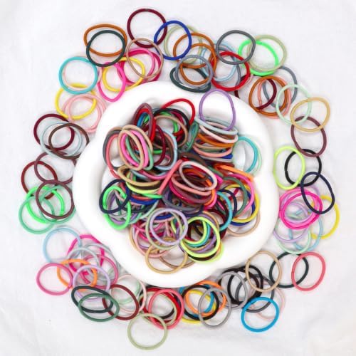 400PCS Small Hair Ties,No Crease Baby Hair Ties for Girls - Image 7