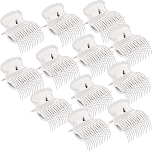 Syhood 12 Pcs Hot Roller Clip for Curler Claw Clip Replace, White by Syhood