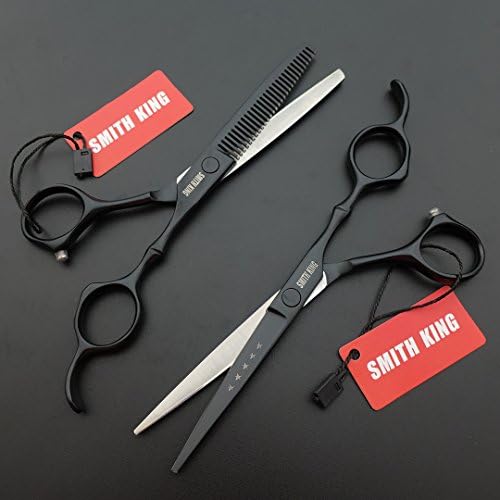 6.0 Inches Professional hair cutting thinning scissors set with razor (Black) - Image 3