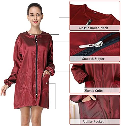 Polyester Professional Salon Smock Hair Stylist Jacket - Image 2