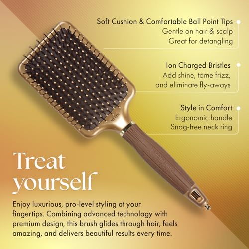 Olivia Garden Ceramic + Ion Nano Thermic Styler Hair Brush - Image 3