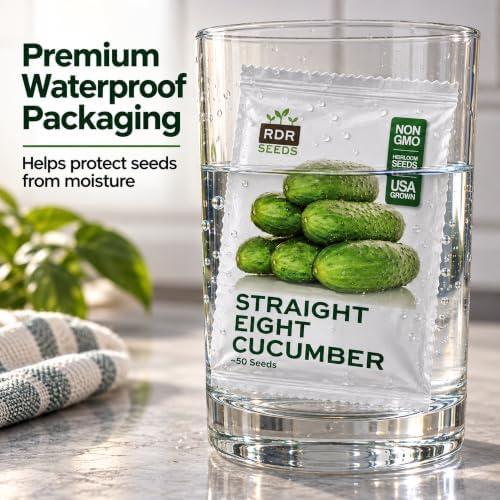 50 Cucumber Seeds for Planting - Heirloom, Straight Eight - Image 6