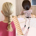 2Pcs+1 Retractable Pocket Headband, Vintage floral Hairband for a variety of hair accessories + Portable Adjustable Hair Hoop with Plastic Storage Bag for Washing Makeup Travel Outdoor-Pink by Enjoythelife