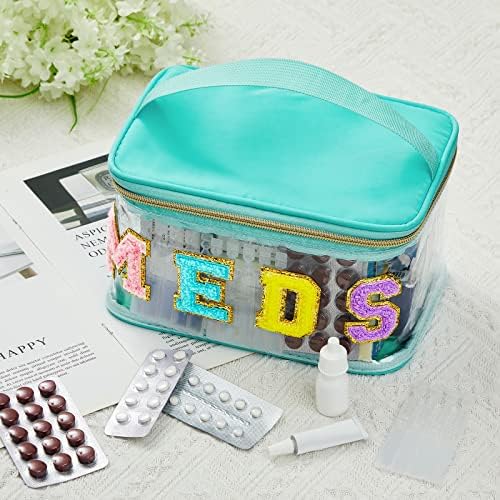 Geetery Meds Travel Bag Green, Meds Chenille Letter Clear - Image 2