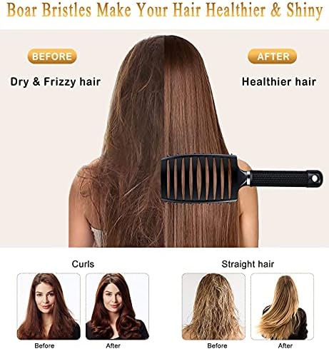 2 Pack Detangling Brushes for Women & Kids, Wet & Dry Hair, All Hair Types - Image 2
