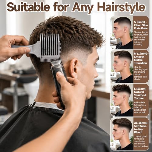 4-in-1 Detachable Fade Comb Set - Image 5