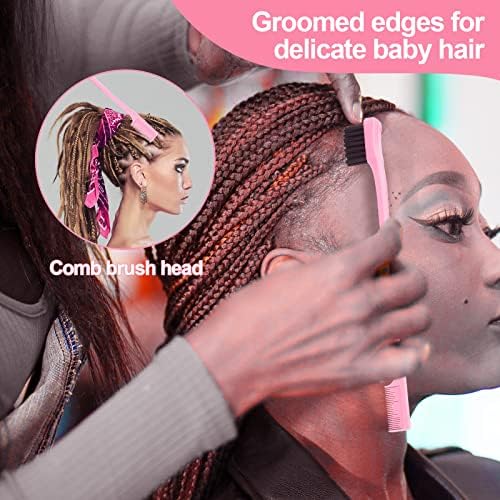 SWEET VIEW 3Pcs Slick Back Hair Brush - Image 3