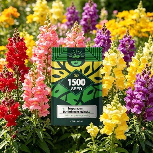 Snapdragon Seeds for Planting, Tall Mix Perennial Flower, 1500 Garden Seeds by Unknown