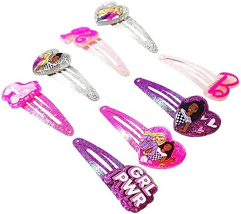 LUV HER Barbie Hair Clips for Girls Snap Clips 8 Pack Multi Color Ages 3+ - Image 4